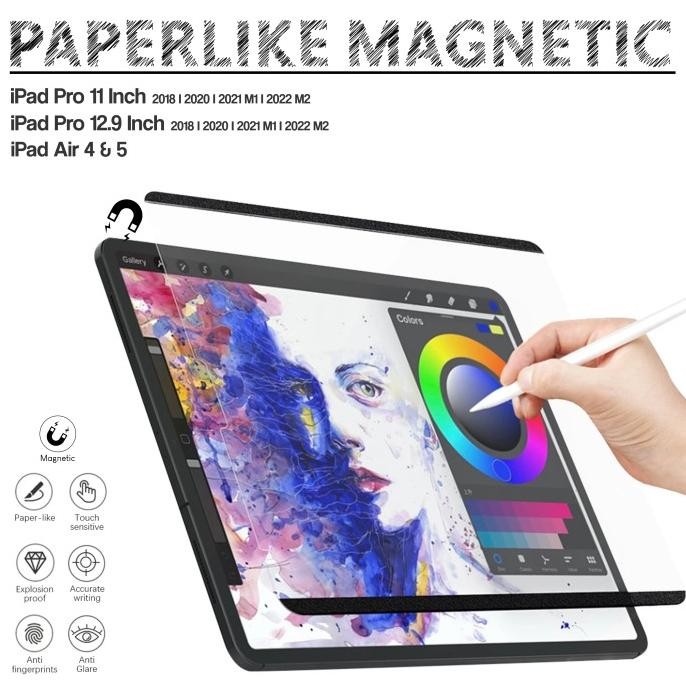 HOT Paper Film Like iPad Pro 11 I 12.9 นิ้ว iPad Air 4 / 5 Paperfeel Magnetic Anti-Scratch Screen Pr