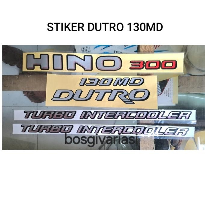 HINO 300 DUTRO 130MD สติ๊กเกอร์ / สติ๊กเกอร์ HINO DUTRO 130MD / สติ๊กเกอร์ DUTRO 130MD ดั้งเดิม