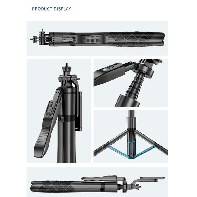 Keeled ขาตั้งกล้อง Hp กล้องแหนบ Monopod พร้อมรีโมทและเติมแสง - L16 -