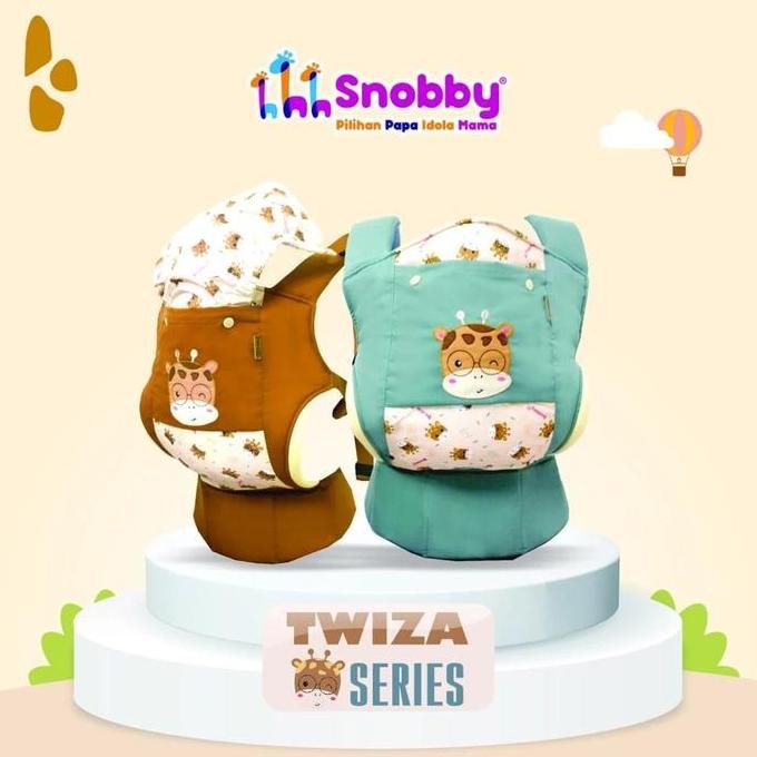 MOMS_ Snobby Baby Carrier กระเป๋าเป้สะพายหลังด้านหน้า SSC M SHAPE Athaya | ทไวซ่า | Emily Emily Emil