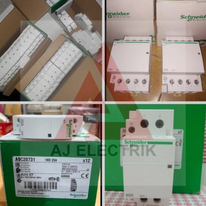 Schneider Contactor 1 เฟส 25Amplee 1No / Ict Din A9C20731