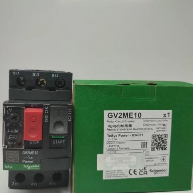 เซอร์กิตเบรกเกอร์ Gv2Me10 4-6A Gv2Me 10 Gv 10