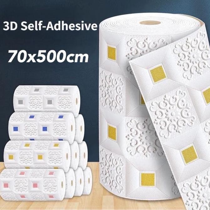 วอลเปเปอร์โฟมบาติก 3D Roll ยาว 5m x 70cm