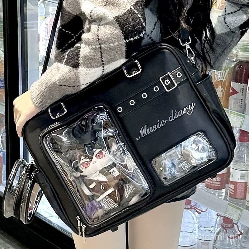 Original Leather Womens Backpack 3 In 1 Sling Bag/Sling Bag BJD 20cm & 15 Inch Laptop (สีขาว/น้ําตาล