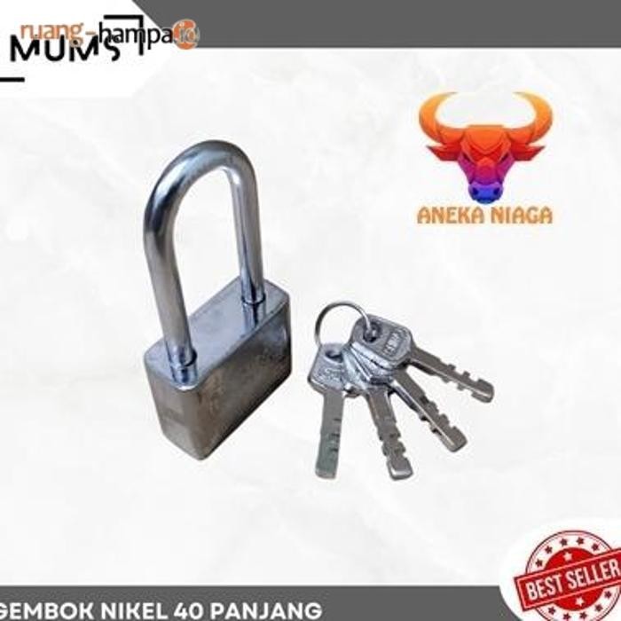 An-Rrt Padlock สีขาวนิกเกิล 40 ความยาว (คอยาว) An22