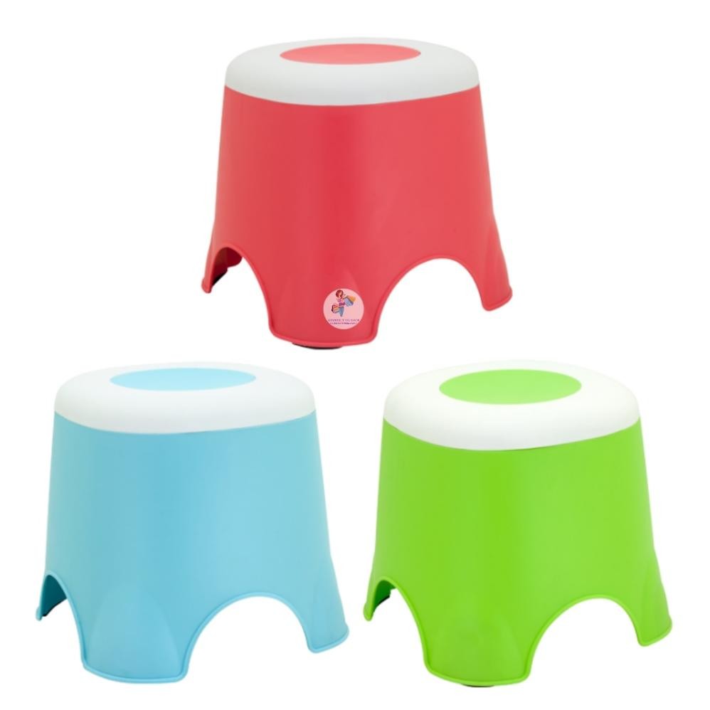 Bristol Round Stool 1217 Green Leaf Trending Plastic Round Stool