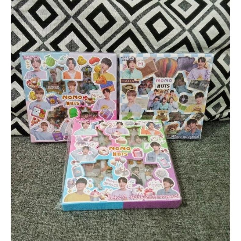 Nono Bts Jungkook V Jimin Suga Seokjin Rm J-Hope Sticker - สติ๊กเกอร์กันน้ํา Viral Cute Sticker Stoc