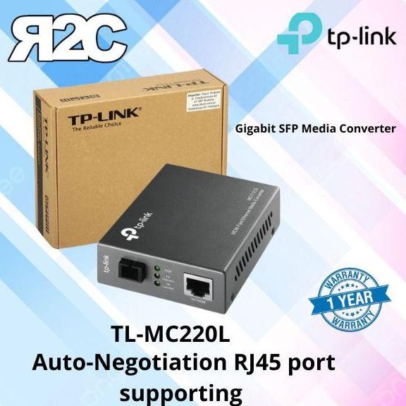 TPLINK MC220L Gigabit SFP Media Converter