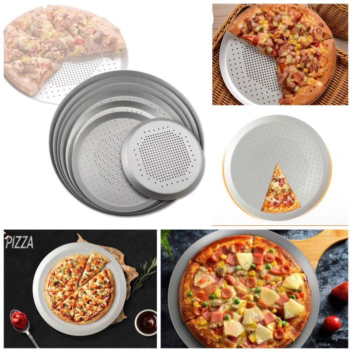 Eltamart Pizza Hut Perforated Crisper Pizza Pan Cake Pan ส่วนลดจัดส่งฟรี