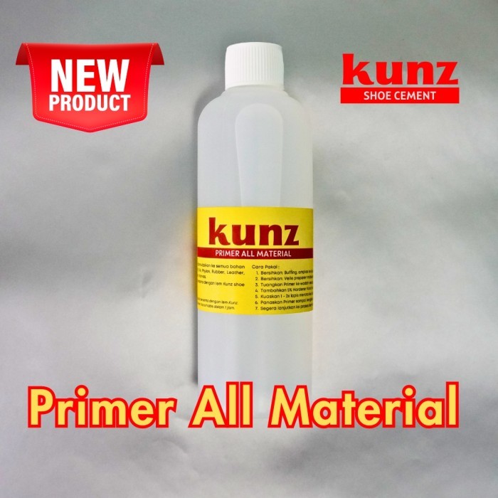 Kunz Cement Shoe Glue Primer - Rubber, Phylon, EVA, PU, Mesh, Canvas