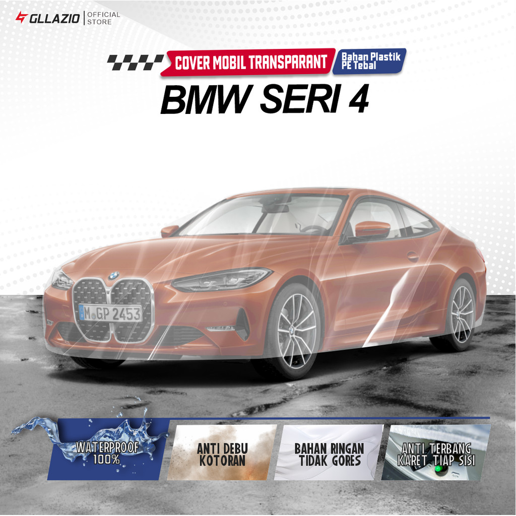 ฝาครอบตัวรถโปร่งใส BMW 4 Series / ผ้าคลุมรถพลาสติก BMW Series 4 / BMW 4 Series 320I 428I 430I 435I 4
