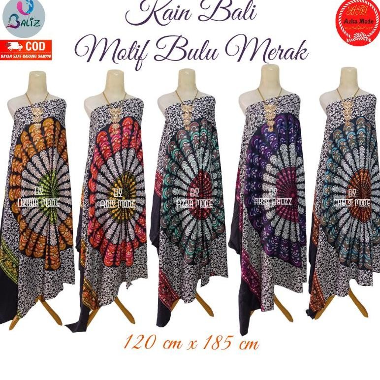KATUN ผ้าชายหาดบาหลี - ผ้าบาหลีลายขนนกยูงจัมโบ้ใหม่ - ผ้าซวย Mode Shop Beach Sarong - ผ้าชายหาด - ผ้