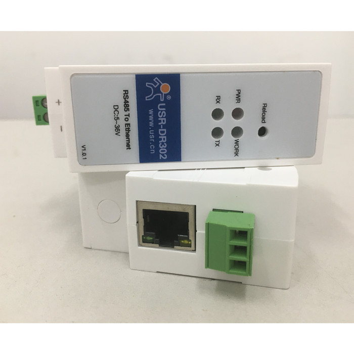 Din Rail Rs485 เป็นตัวแปลงอีเธอร์เน็ต Modbus Gateway Usr-Dr302