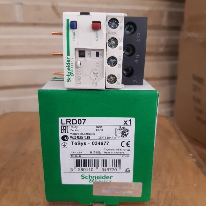 Overlud Lrd07 1.6-2.5A 3P Schneider ดั้งเดิม