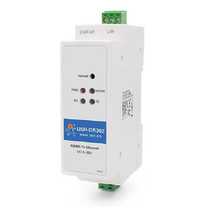ใหม่ล่าสุด - DIN RAIL RS485 เป็นตัวแปลงอีเธอร์เน็ต ModBus Gateway USR-DR302