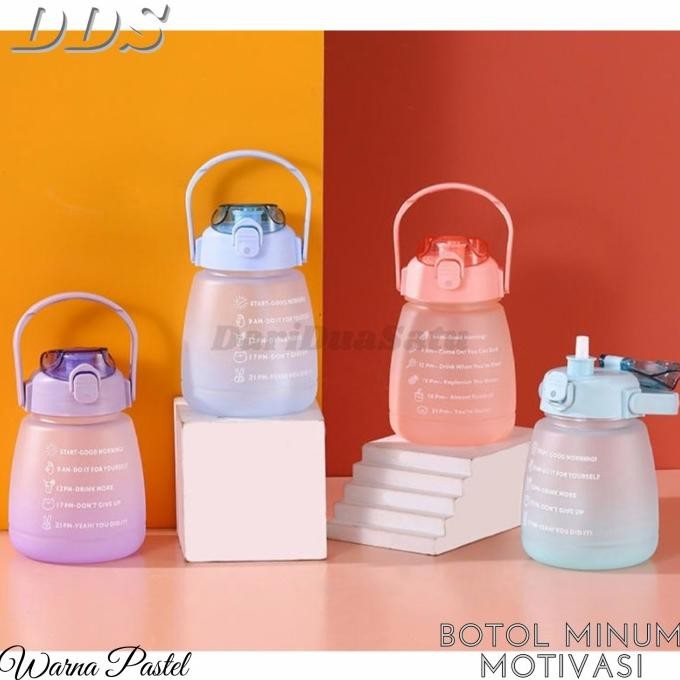1.2 LITER MOTIVATIONAL DRINKING BOTTLE TIME REMINDER MARKER DRINKING WATER BOTTLE STOCK