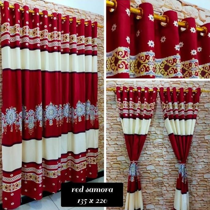 KATUN SMOKRING Curtain 12 RINGS COTTON ผ้าหน้าต่างกันเสียงสีดํา Checkered Original Door Curtain
