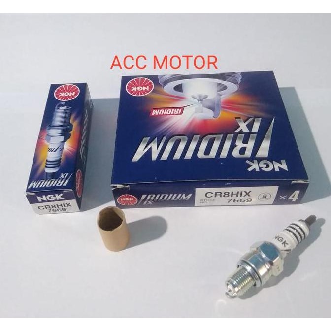 หัวเทียน BORE UP สําหรับ Astraa Grand - Supra Fit - Revo - NGK Iridium CR8HIX มอเตอร์ไซค์