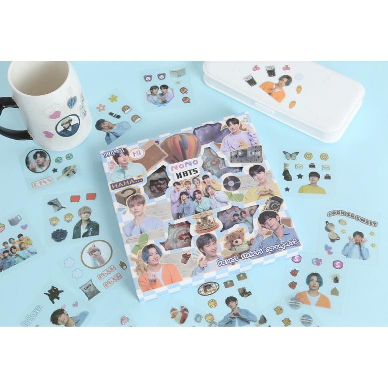 Nono Bts Jungkook V Jimin Suga Seokjin Rm J-Hope Sticker - สติ๊กเกอร์กันน้ํา Viral น่ารักใหม่