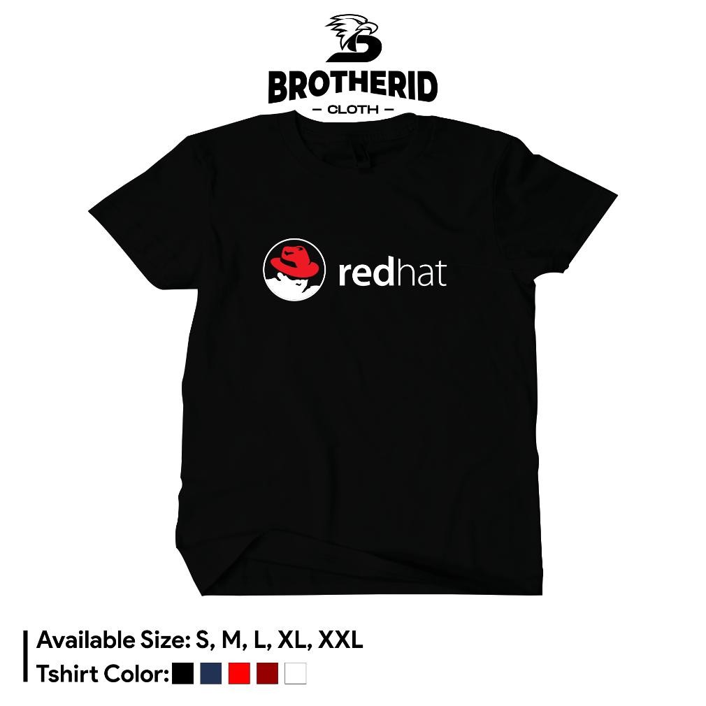 เสื้อยืด Redhat Linux Red Hat It Programmer Developer Hacker Shirt