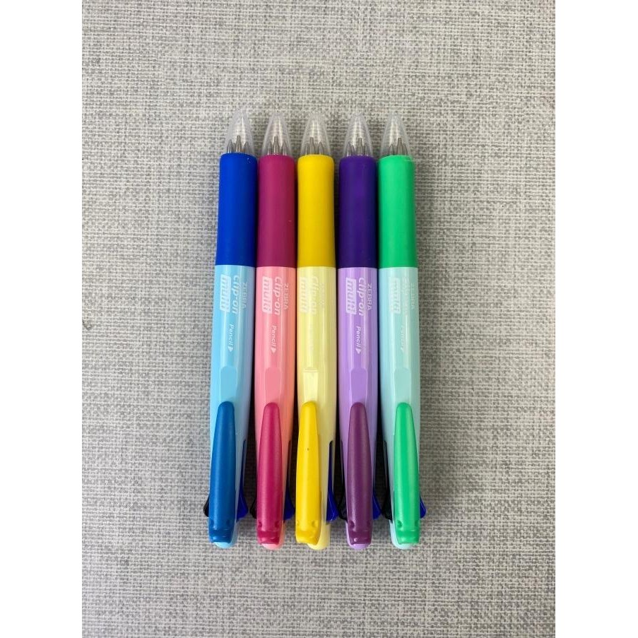 สินค้าใหม่!! Zebra ClipOn Multi F ปากกาลูกลื่นปากกาเจลมัลติฟังก์ชั่น 5in1 1 ชิ้น Merauke Online