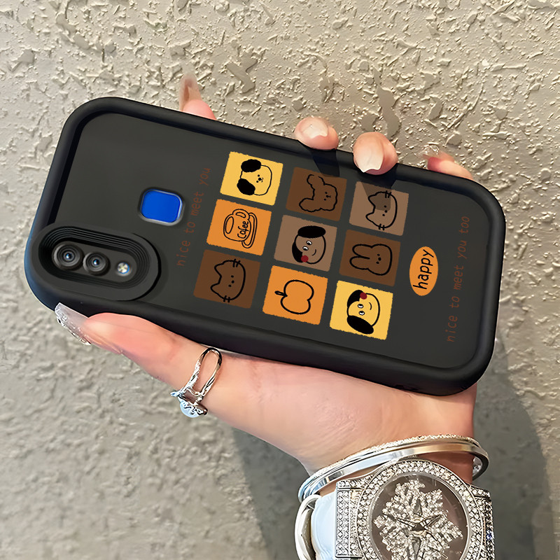 ปลอก Hp Untuk VIVO Y95 Y93 Y93s Y91 Y91i Y91C Y90 Y1s Y81 Y81i Y81s Y83 กรณีอินเทรนด์ใหม่สี pop สองค