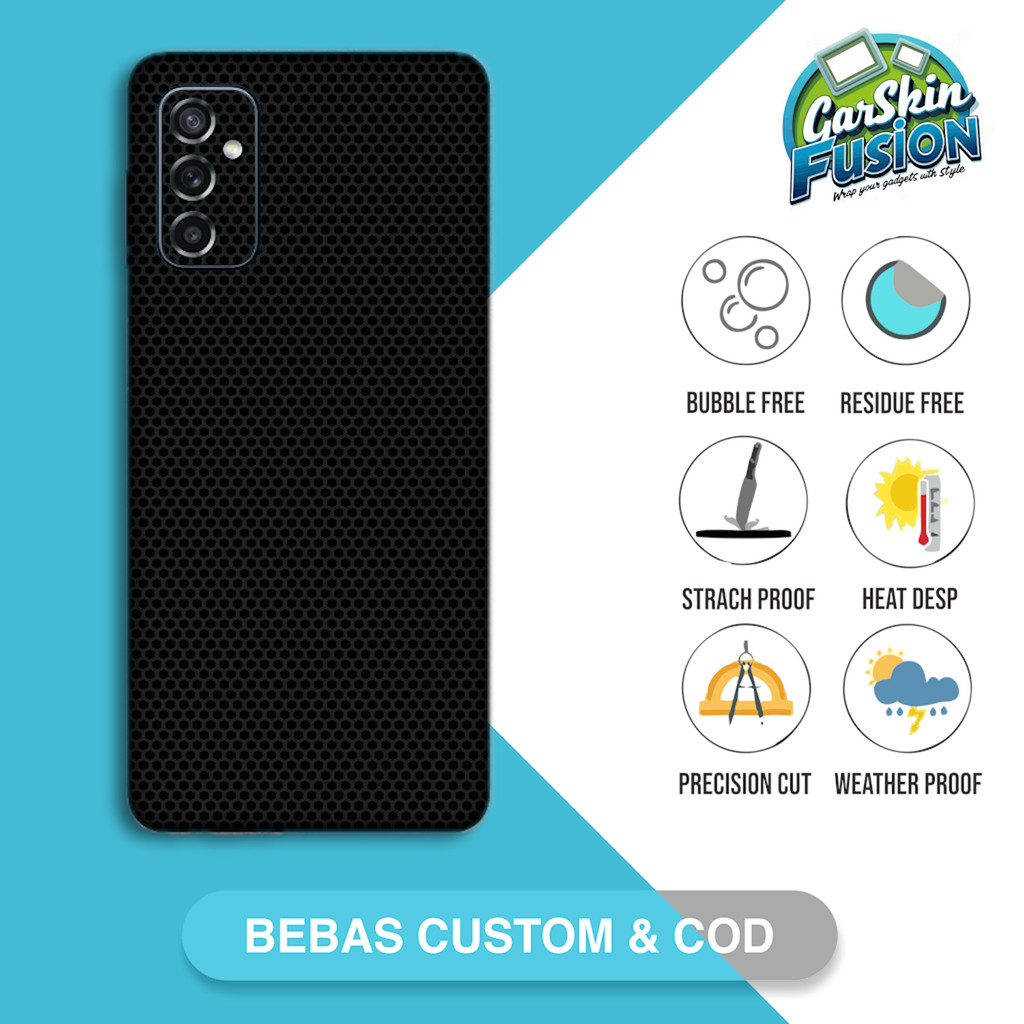 Garskin Skin Samsung M52 HONEYCOMB MATRIX Code - WY6 Custom | เคสรอยขีดข่วนป้องกันฟันกัส