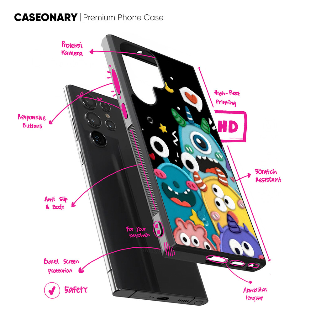 เคส เคส Samsung Galaxy S25 S24 S23 S22 S21 S20 Ultra Plus Mini Fe 5g Monster QP0050