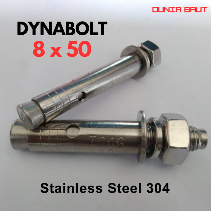 Dynabolt M8X50 / Dinabolt 8X50 / Anchor Bolt M8 X 50 / 8 X 50 - M8 Sleeve