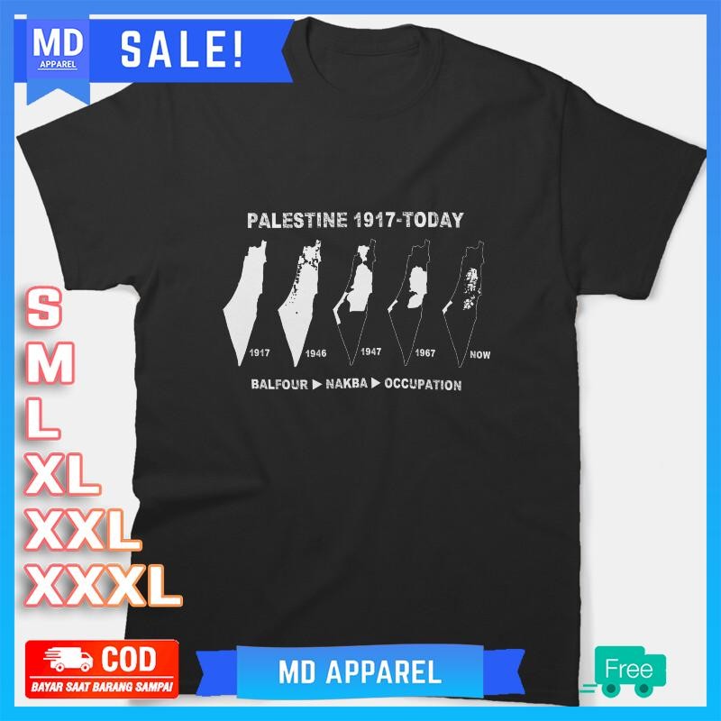 Palestine Map Land Steling ตั้งแต่ 1917 โดย Zionist-Israeli