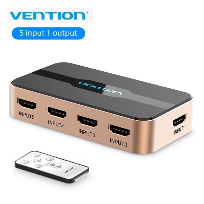 Vention ACD hdmi Switch 5 พอร์ต / Switcher 5 Input 1 Output