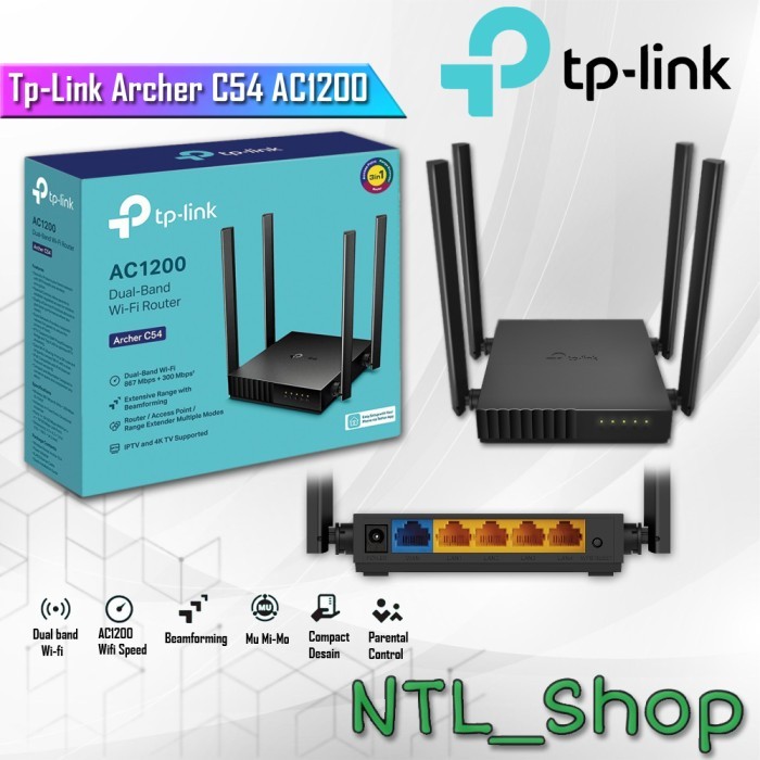 Tp-Link Archer C54 AC1200 เราเตอร์ Wi-Fi ดูอัลแบนด์ - TpLink Archer C54