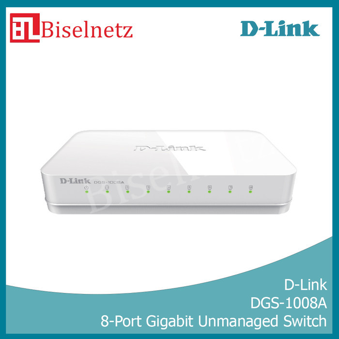 Dlink DGS-1008A 8 พอร์ต Gigabit Switch Hub