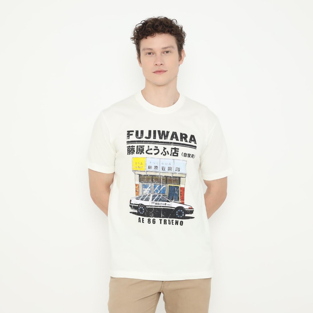 เสื้อยืดวงผู้ชาย Fujiwara AE 86 Vintage Trafficroom