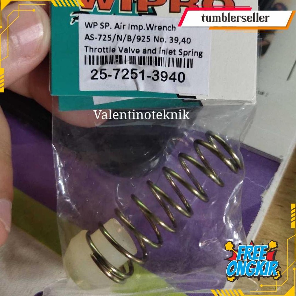 วาล์วปีกผีเสื้อและประแจผลกระทบลมสปริงทางเข้า As725N, As725B, As925 No. 39,40 วิโปร