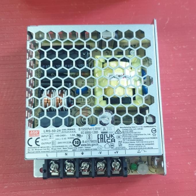 ใหม่ล่าสุด - MEANWELL Switching Power Supply LRS-50-24 24VDC 2.2A