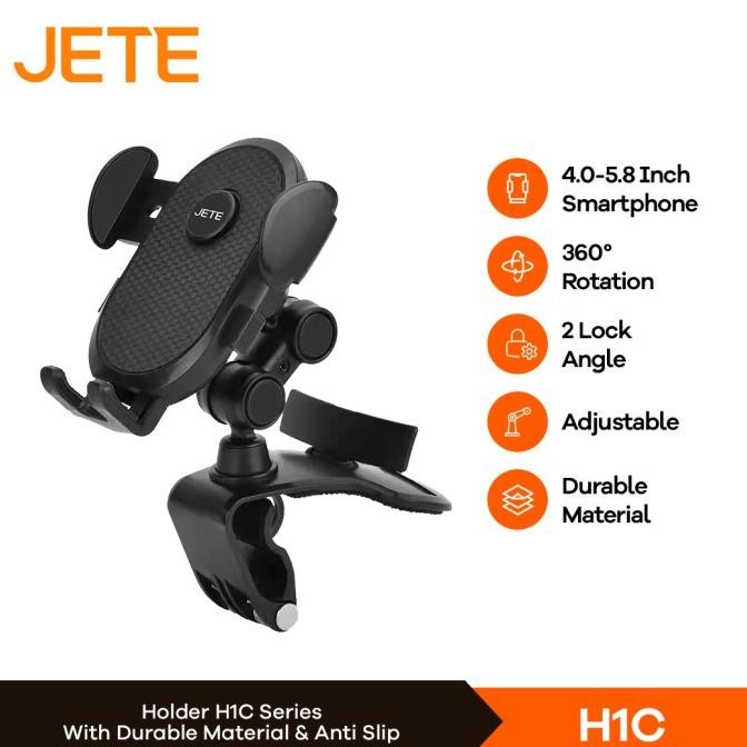 HP JETE H1C ที่วางโทรศัพท์ในรถยนต์แบบกระจกหน้ารถ 360 องศา - สากล