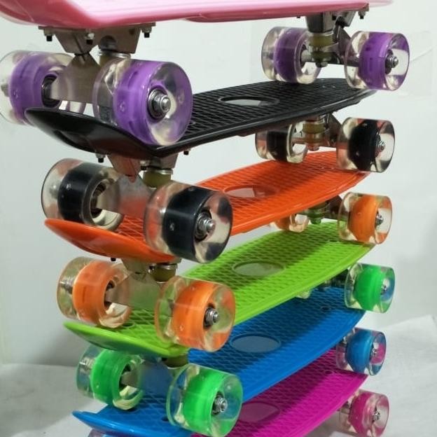 PENNY BOARD SKATEBOARD CHILDRENS FISH BANANA BOARD COLORFUL LIGHT WHEELS WS88