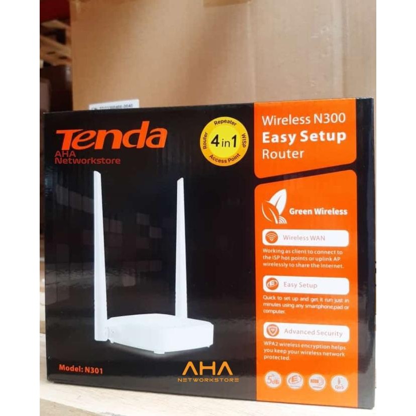ใหม่ล่าสุด - TENDA N301 WIRELESS ROUTER N300 Tenda N301