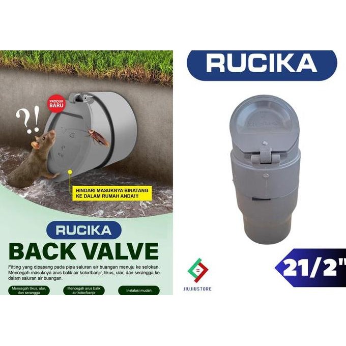 วาล์วไหลด้านหลัง 21/2 ฝาครอบป้องกันtic Rucika 2.5 Back Flow 21/2 Rucika ประหยัด