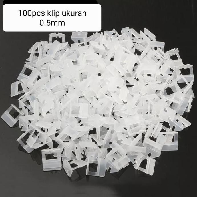 QUALITY CLIP LEVELING CLIP ขนาด 0.5MM - NAT SPACER - TILE SPACER