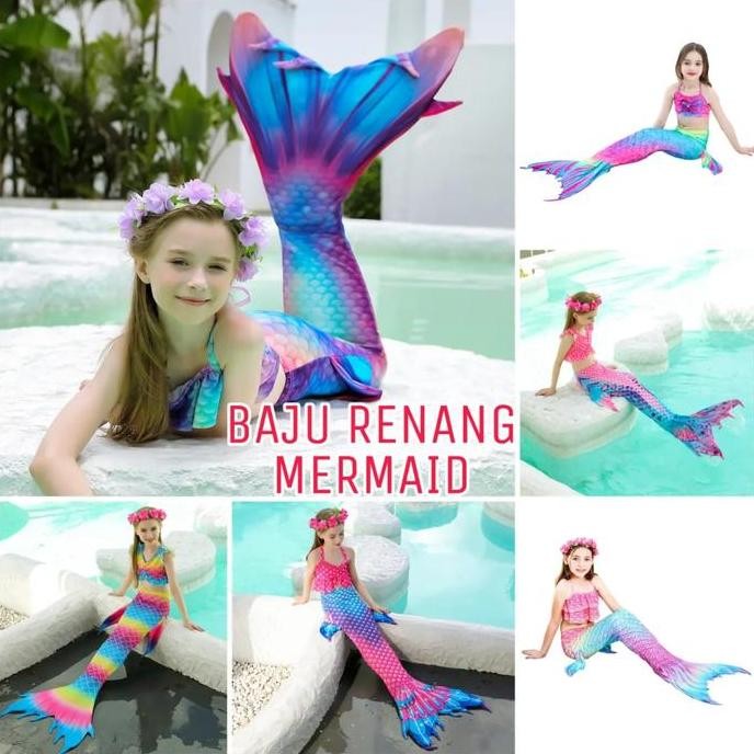 - ชุดว่ายน้ําเงือกเด็กเงือก COSTUME PRINCESS ARIEL IMPORT FASHION