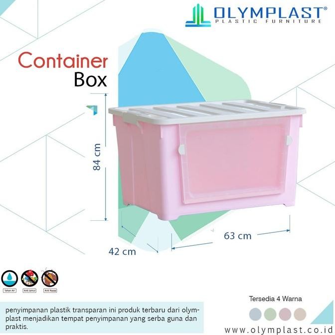 กล่องเก็บของ 62 ลิตร Premium Obc Storage Box - Olymplast Trending