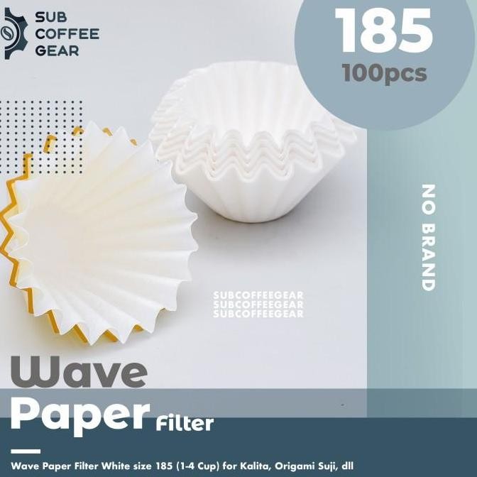 Wave Paper Filter 185 White Kalita Origami Timemore Coffee Filter Paper