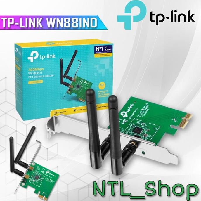 ใหม่ล่าสุด - TP-LINK WN881ND, การ์ด Wifi 300Mbps PCI EXPRESS ADAPTER/ TPLINK 881ND