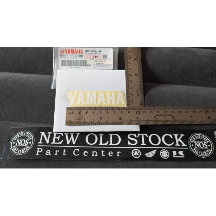 สติ๊กเกอร์สีขาว Yamaha ของแท้ 5Bp-F153E-20 Vixion Rare Item