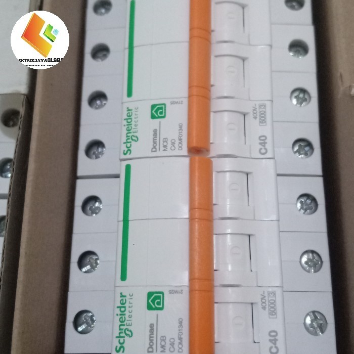 Mcb 3P 40A Domae Schneider Sni ใหม่ / Mcb 3P 40A 6Ka Domae ต้นฉบับ