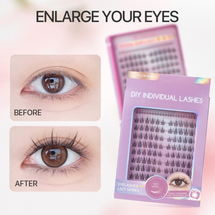 MATA MATAHARI MLEN DIARY - ขนตาดอกทานตะวัน ความยาว 9-12 มม. ขนตาปลอม กาวต่อขนตา