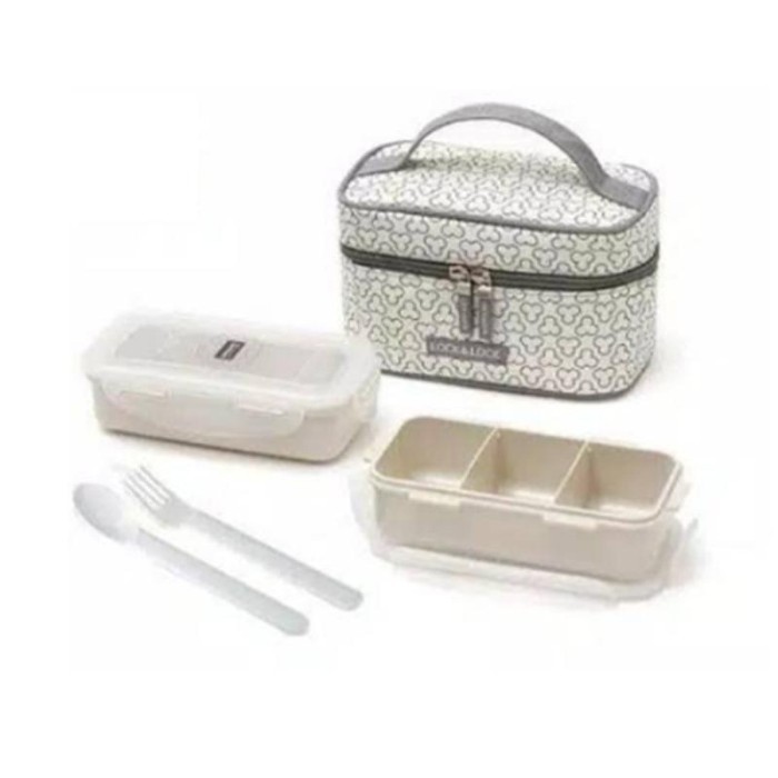 คุณภาพดี Locknlock Lunch Box Clover Bag 350Ml