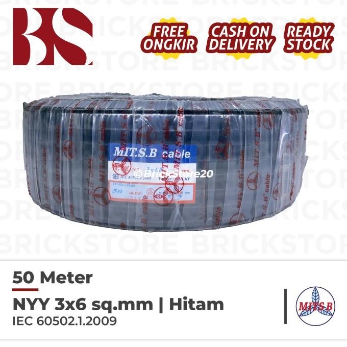 NYY Mitsuba Cut สายไฟ 3X6mm 3 X 6 เมตร